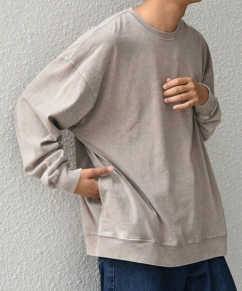 SHIPS / シップス Tシャツ | ONEITA: ケミカルウォッシュ サイド ポケット リラックス Tシャツ(ロンT) | 詳細12