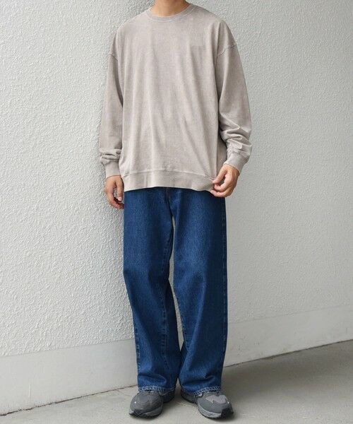 SHIPS / シップス Tシャツ | ONEITA: ケミカルウォッシュ サイド ポケット リラックス Tシャツ(ロンT) | 詳細8