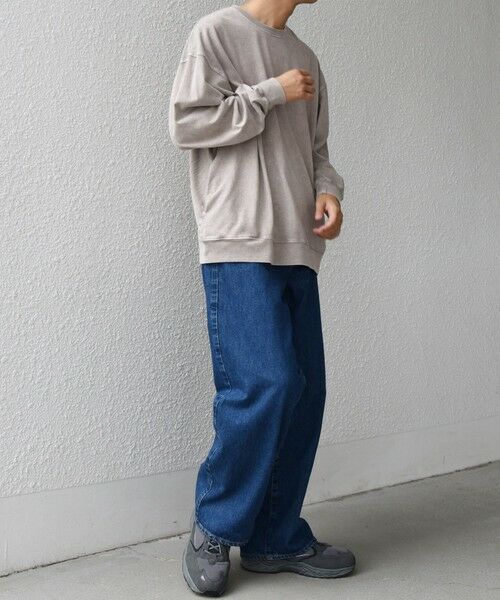 SHIPS / シップス Tシャツ | ONEITA: ケミカルウォッシュ サイド ポケット リラックス Tシャツ(ロンT) | 詳細9