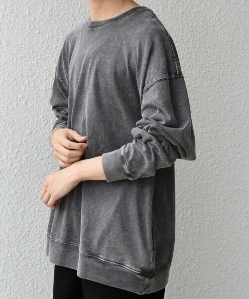 SHIPS / シップス Tシャツ | ONEITA: ケミカルウォッシュ サイド ポケット リラックス Tシャツ(ロンT) | 詳細18