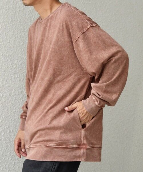 SHIPS / シップス Tシャツ | ONEITA: ケミカルウォッシュ サイド ポケット リラックス Tシャツ(ロンT) | 詳細25