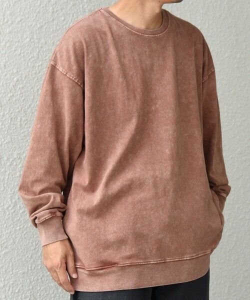 SHIPS / シップス Tシャツ | ONEITA: ケミカルウォッシュ サイド ポケット リラックス Tシャツ(ロンT) | 詳細26