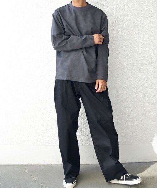 SHIPS / シップス Tシャツ | SHIPS any: デザインリブ ハイゲージ ポンチ マイクロ ボーダー Tシャツ (ロンT)◆ | 詳細1