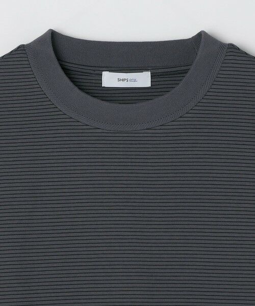 SHIPS / シップス Tシャツ | SHIPS any: デザインリブ ハイゲージ ポンチ マイクロ ボーダー Tシャツ (ロンT)◆ | 詳細8