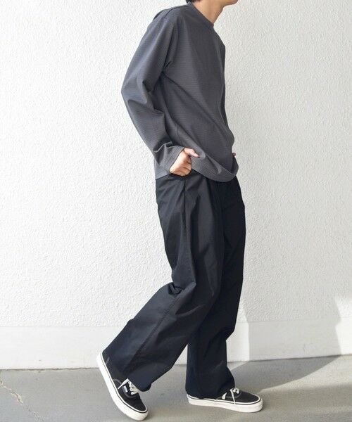 SHIPS / シップス Tシャツ | SHIPS any: デザインリブ ハイゲージ ポンチ マイクロ ボーダー Tシャツ (ロンT)◆ | 詳細2