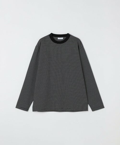 SHIPS / シップス Tシャツ | SHIPS any: デザインリブ ハイゲージ ポンチ マイクロ ボーダー Tシャツ (ロンT)◆ | 詳細19