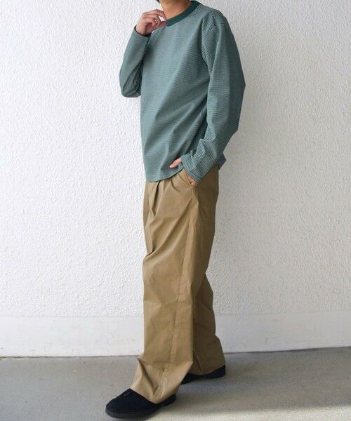 SHIPS / シップス Tシャツ | SHIPS any: デザインリブ ハイゲージ ポンチ マイクロ ボーダー Tシャツ (ロンT)◆ | 詳細22