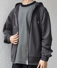 SHIPS / シップス パーカー | SHIPS any: CLASSY バックタック スウェット ジップ パーカー◇