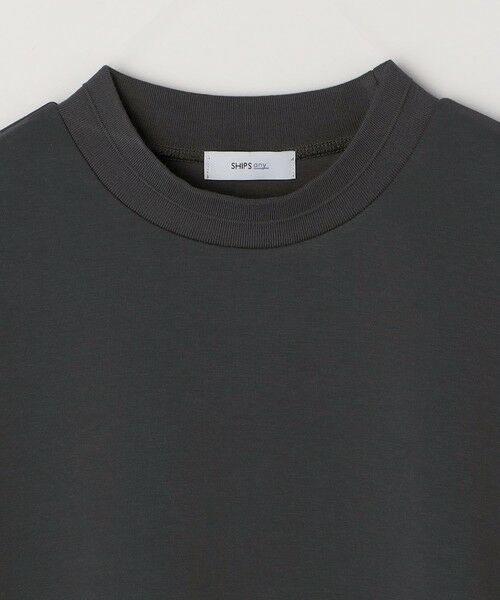 SHIPS / シップス Tシャツ | SHIPS any: クリア ダンボール セミモックネック カットソー (セットアップ対応)◇ | 詳細8