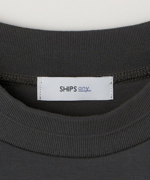 SHIPS / シップス Tシャツ | SHIPS any: クリア ダンボール セミモックネック カットソー (セットアップ対応)◇ | 詳細9