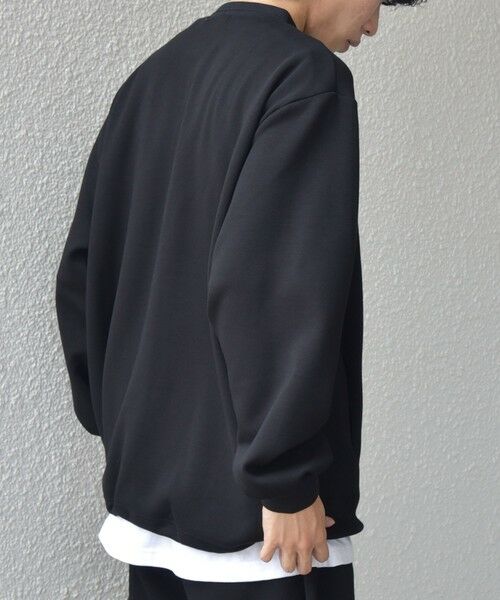 SHIPS / シップス Tシャツ | SHIPS any: クリア ダンボール セミモックネック カットソー (セットアップ対応)◇ | 詳細19