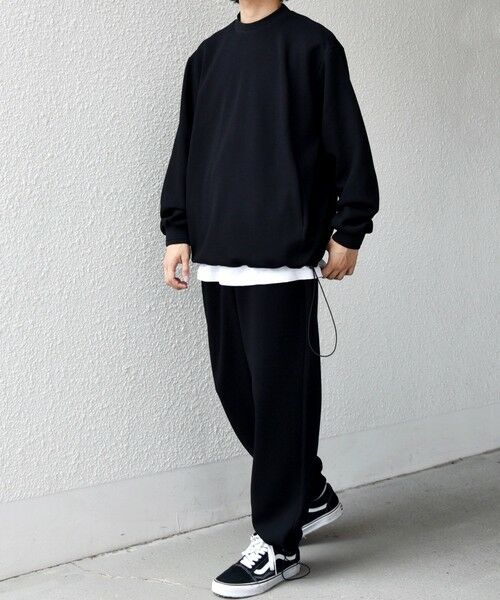 SHIPS / シップス Tシャツ | SHIPS any: クリア ダンボール セミモックネック カットソー (セットアップ対応)◇ | 詳細15