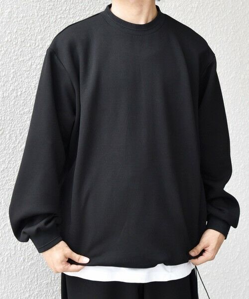 SHIPS / シップス Tシャツ | SHIPS any: クリア ダンボール セミモックネック カットソー (セットアップ対応)◇ | 詳細17