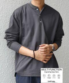 SHIPS / シップス Tシャツ | SHIPS any:〈抗菌防臭/遮熱等〉マルチファンクション ヘンリーネック Tシャツ(ロンT)◇