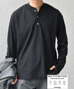 SHIPS / シップス Tシャツ | SHIPS any:〈抗菌防臭/遮熱等〉マルチファンクション ヘンリーネック Tシャツ(ロンT)◇