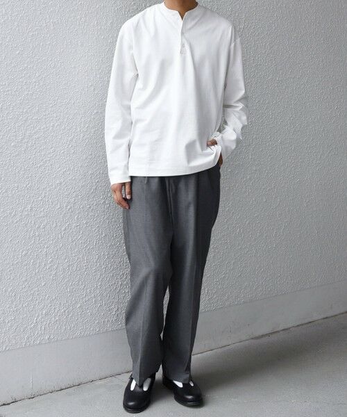 SHIPS / シップス Tシャツ | SHIPS any:〈抗菌防臭/遮熱等〉マルチファンクション ヘンリーネック Tシャツ(ロンT)◇ | 詳細1