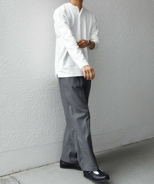 SHIPS / シップス Tシャツ | SHIPS any:〈抗菌防臭/遮熱等〉マルチファンクション ヘンリーネック Tシャツ(ロンT)◇ | 詳細2