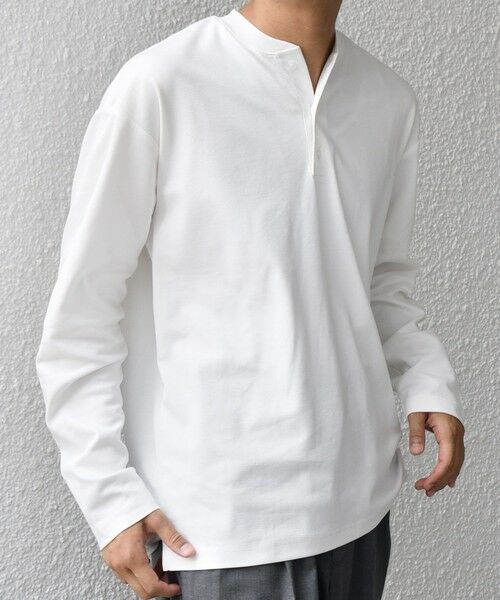 SHIPS / シップス Tシャツ | SHIPS any:〈抗菌防臭/遮熱等〉マルチファンクション ヘンリーネック Tシャツ(ロンT)◇ | 詳細5