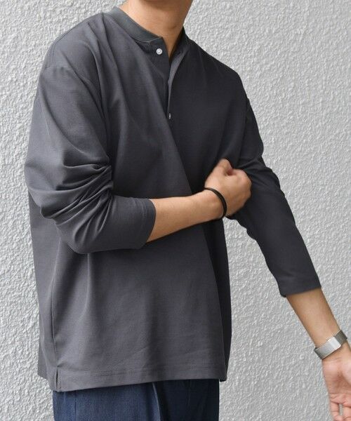 SHIPS / シップス Tシャツ | SHIPS any:〈抗菌防臭/遮熱等〉マルチファンクション ヘンリーネック Tシャツ(ロンT)◇ | 詳細12