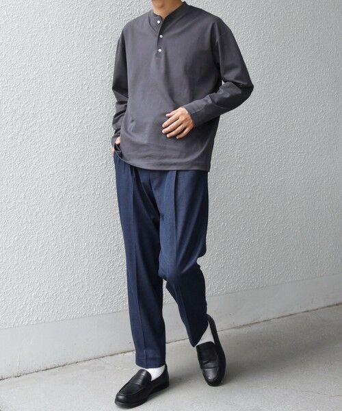 SHIPS / シップス Tシャツ | SHIPS any:〈抗菌防臭/遮熱等〉マルチファンクション ヘンリーネック Tシャツ(ロンT)◇ | 詳細9