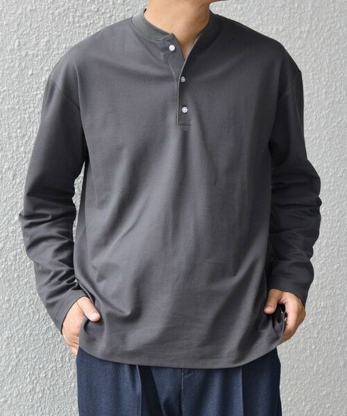 SHIPS / シップス Tシャツ | SHIPS any:〈抗菌防臭/遮熱等〉マルチファンクション ヘンリーネック Tシャツ(ロンT)◇ | 詳細10