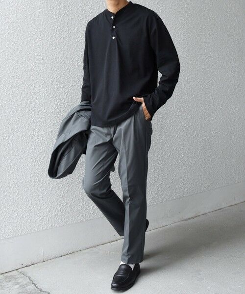 SHIPS / シップス Tシャツ | SHIPS any:〈抗菌防臭/遮熱等〉マルチファンクション ヘンリーネック Tシャツ(ロンT)◇ | 詳細16