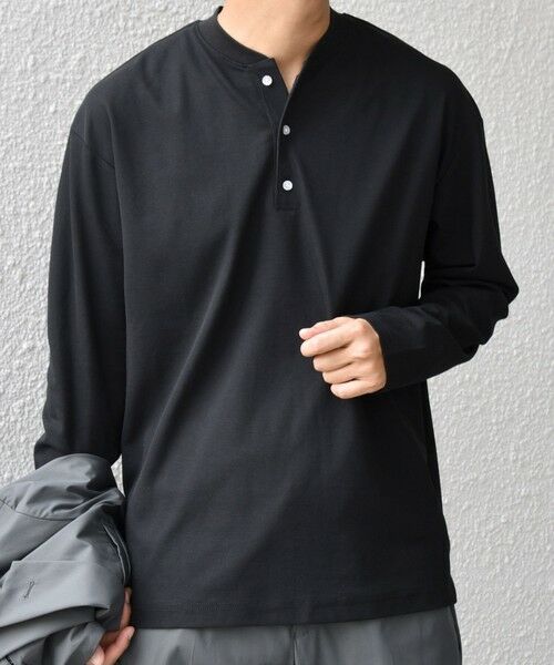 SHIPS / シップス Tシャツ | SHIPS any:〈抗菌防臭/遮熱等〉マルチファンクション ヘンリーネック Tシャツ(ロンT)◇ | 詳細17