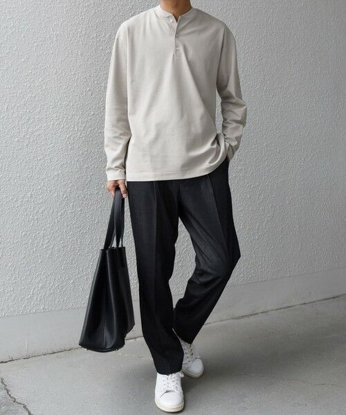 SHIPS / シップス Tシャツ | SHIPS any:〈抗菌防臭/遮熱等〉マルチファンクション ヘンリーネック Tシャツ(ロンT)◇ | 詳細22