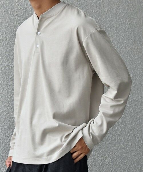 SHIPS / シップス Tシャツ | SHIPS any:〈抗菌防臭/遮熱等〉マルチファンクション ヘンリーネック Tシャツ(ロンT)◇ | 詳細25