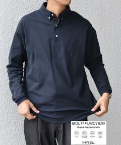 SHIPS / シップス Tシャツ | SHIPS any:〈抗菌防臭/遮熱/UVカット機能等〉 鹿の子 ロングスリーブ ポロシャツ◆