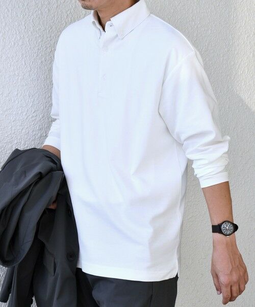 SHIPS / シップス Tシャツ | SHIPS any:〈抗菌防臭/遮熱/UVカット機能等〉 鹿の子 ロングスリーブ ポロシャツ◆ | 詳細4
