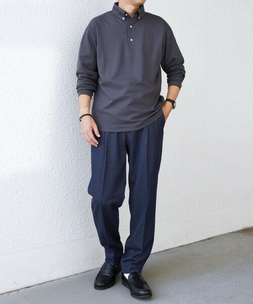 SHIPS / シップス Tシャツ | SHIPS any:〈抗菌防臭/遮熱/UVカット機能等〉 鹿の子 ロングスリーブ ポロシャツ◆ | 詳細8