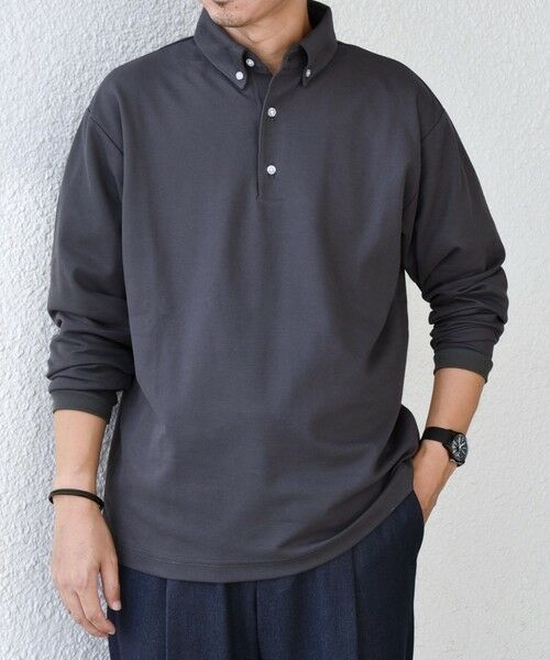 SHIPS / シップス Tシャツ | SHIPS any:〈抗菌防臭/遮熱/UVカット機能等〉 鹿の子 ロングスリーブ ポロシャツ◆ | 詳細10