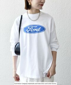 SHIPS / シップス Tシャツ | 【SHIPS any別注】GOOD ROCK SPEED: FORD ロゴ プリント Tシャツ (ロンT)◇