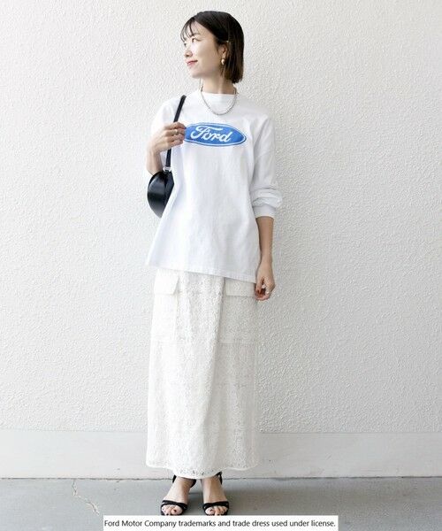 SHIPS / シップス Tシャツ | 【SHIPS any別注】GOOD ROCK SPEED: FORD ロゴ プリント Tシャツ (ロンT)◇ | 詳細1