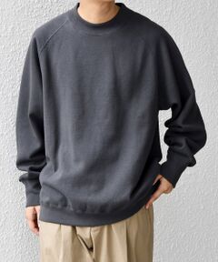 SHIPS / シップス スウェット | SHIPS any: ヴィンテージライク 裏起毛 セミモックネック ラグラン スウェット◇