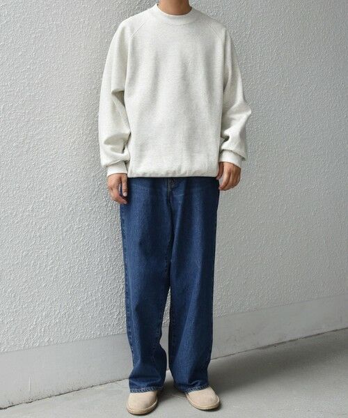SHIPS / シップス スウェット | SHIPS any: ヴィンテージライク 裏起毛 セミモックネック ラグラン スウェット◇ | 詳細1