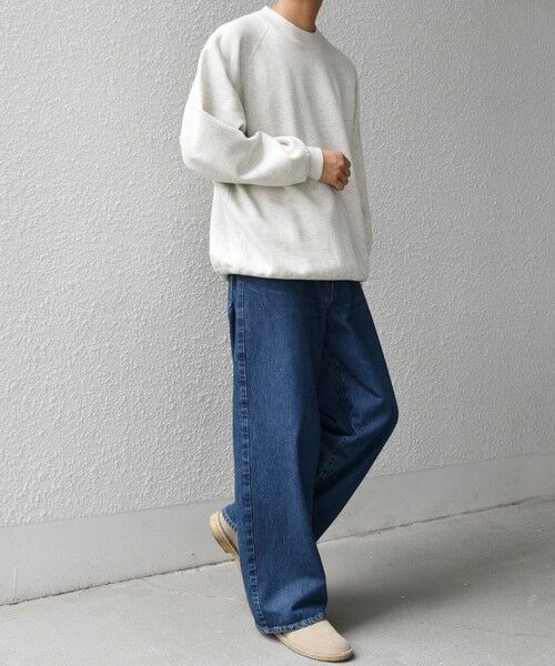 SHIPS / シップス スウェット | SHIPS any: ヴィンテージライク 裏起毛 セミモックネック ラグラン スウェット◇ | 詳細2