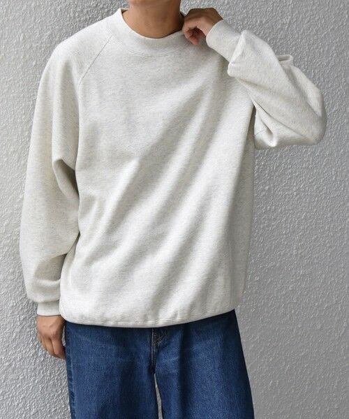SHIPS / シップス スウェット | SHIPS any: ヴィンテージライク 裏起毛 セミモックネック ラグラン スウェット◇ | 詳細3