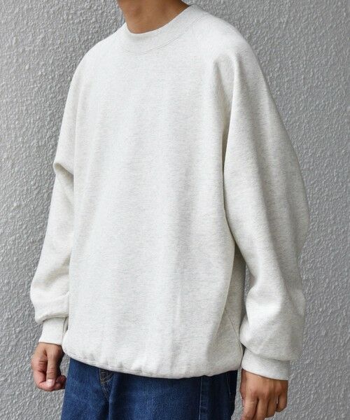 SHIPS / シップス スウェット | SHIPS any: ヴィンテージライク 裏起毛 セミモックネック ラグラン スウェット◇ | 詳細4