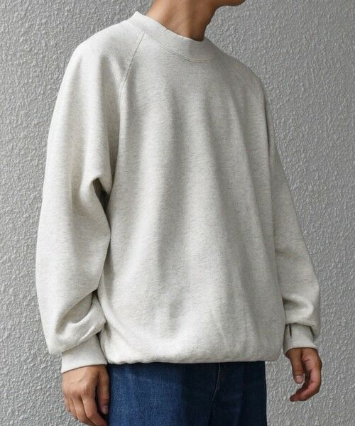 SHIPS / シップス スウェット | SHIPS any: ヴィンテージライク 裏起毛 セミモックネック ラグラン スウェット◇ | 詳細5