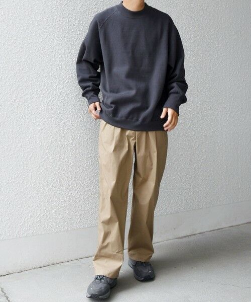 SHIPS / シップス スウェット | SHIPS any: ヴィンテージライク 裏起毛 セミモックネック ラグラン スウェット◇ | 詳細8