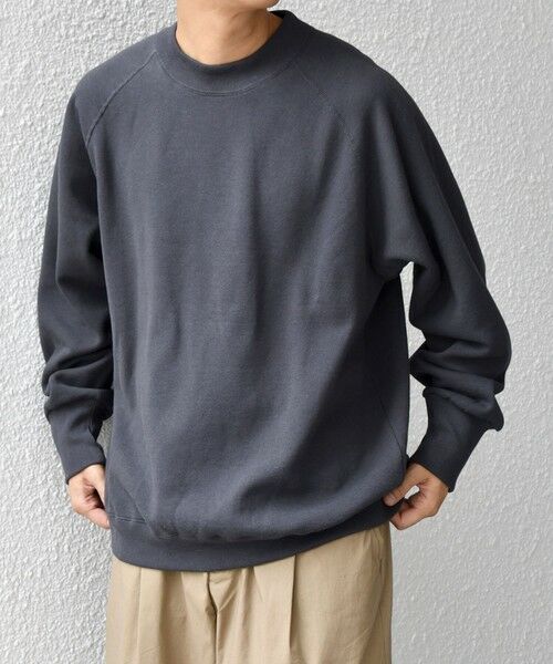 SHIPS / シップス スウェット | SHIPS any: ヴィンテージライク 裏起毛 セミモックネック ラグラン スウェット◇ | 詳細11