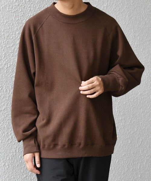 SHIPS / シップス スウェット | SHIPS any: ヴィンテージライク 裏起毛 セミモックネック ラグラン スウェット◇ | 詳細17