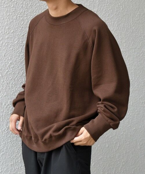 SHIPS / シップス スウェット | SHIPS any: ヴィンテージライク 裏起毛 セミモックネック ラグラン スウェット◇ | 詳細18