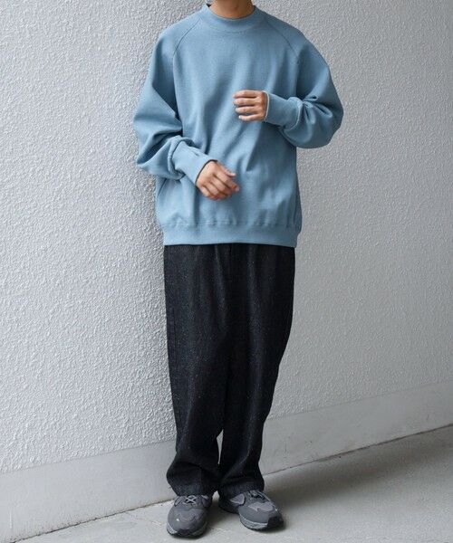 SHIPS / シップス スウェット | SHIPS any: ヴィンテージライク 裏起毛 セミモックネック ラグラン スウェット◇ | 詳細26