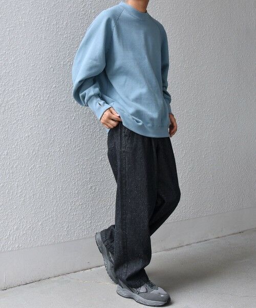 SHIPS / シップス スウェット | SHIPS any: ヴィンテージライク 裏起毛 セミモックネック ラグラン スウェット◇ | 詳細27