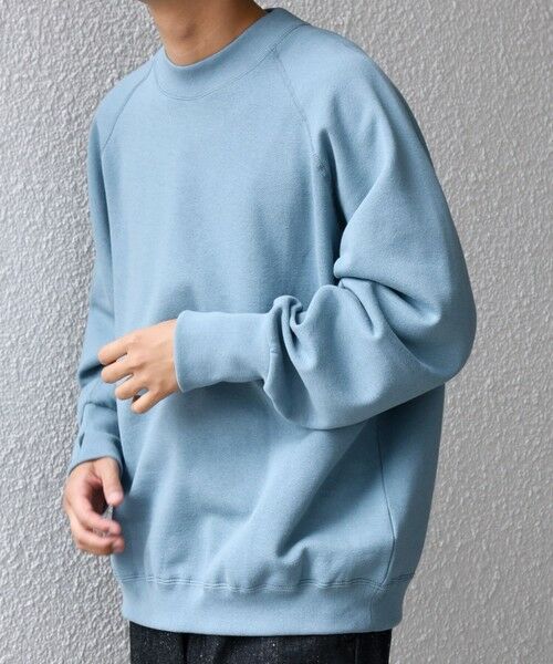 SHIPS / シップス スウェット | SHIPS any: ヴィンテージライク 裏起毛 セミモックネック ラグラン スウェット◇ | 詳細29