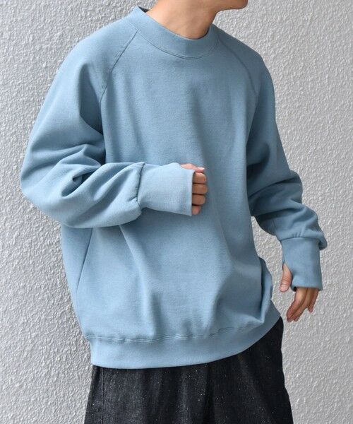 SHIPS / シップス スウェット | SHIPS any: ヴィンテージライク 裏起毛 セミモックネック ラグラン スウェット◇ | 詳細30