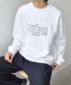 SHIPS / シップス スウェット | SHIPS any: any city カレッジライク プリント&刺繍 リラックス スウェット◇